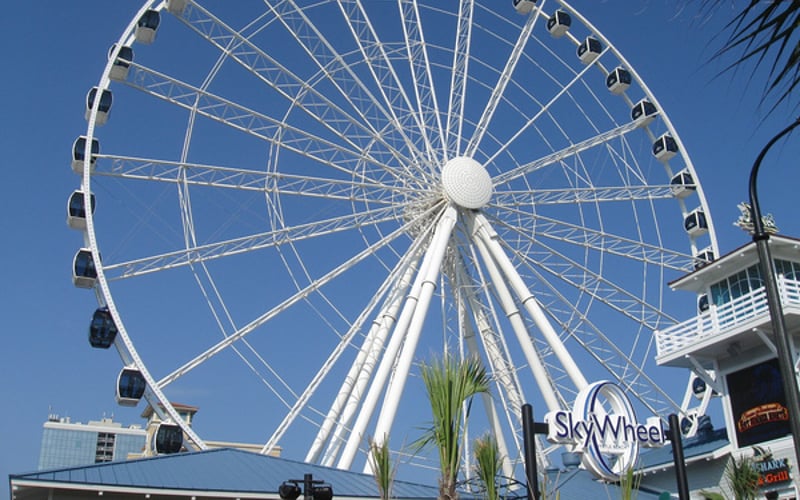 SkyWheel & downtown Myrtle Beach boardwalk — an easy 20-minute drive